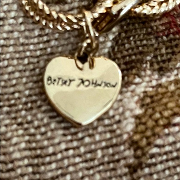 NWOT Betsey Johnson Gold Loop Long Necklace - Picture 6 of 8